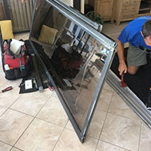 sliding glass door frame repair Wasco